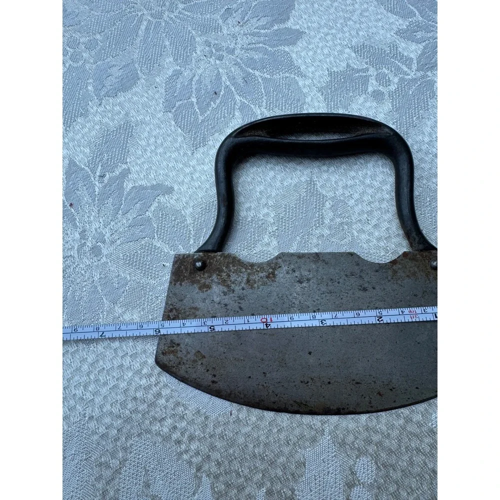 Vintage Mezzaluna Food Chopper Double Handle Rocking‎ Kitchen Tool